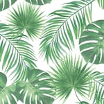 Tapet ESTAhome Tropiska Blad Grön