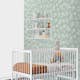 Tapet ESTAhome Blommönster i Skandinavisk Stil Mintgrön/Vit
