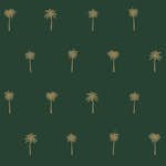 Tapet ESTAhome Palmer Smaragdgrön/Guld