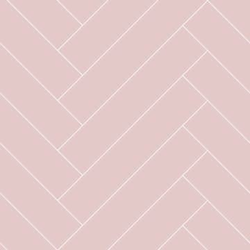 Tapet ESTAhome Fiskbensmönster Antikrosa/Vit