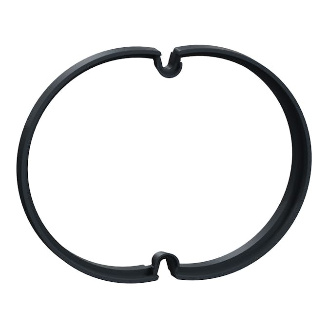 Påbyggnadsring Schneider Electric Multifix 1,5-modul 6 mm Svart