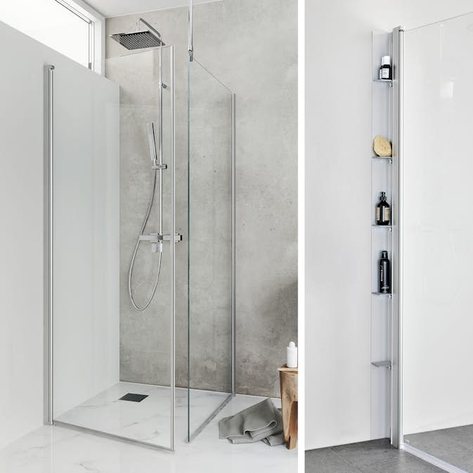 Duschpaket Hafa Duschhörn Igloo Pro ST med Duschhylla Place