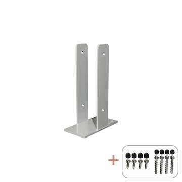 U-Stolpfot PLUS inkl. Skruv Längd: 30 cm