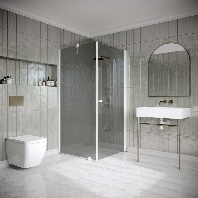 Duschhörn Hietakari Classic 146 Fast Vägg och Vändbar Dörr