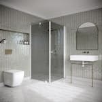 Duschhörn Hietakari Classic 146 Fast Vägg och Vändbar Dörr