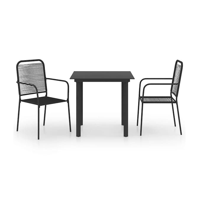 Caféset VidaXL Cotton Utomhus