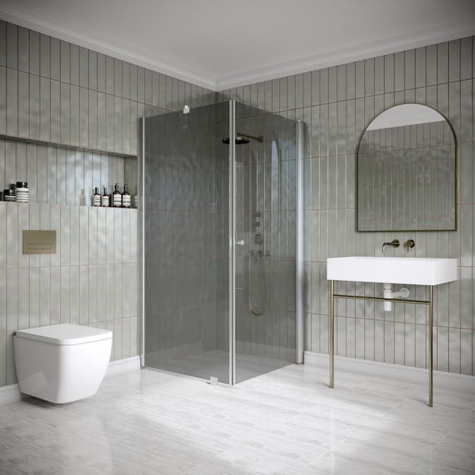 Duschhörn Hietakari Classic 146 Fast Vägg och Vändbar Dörr