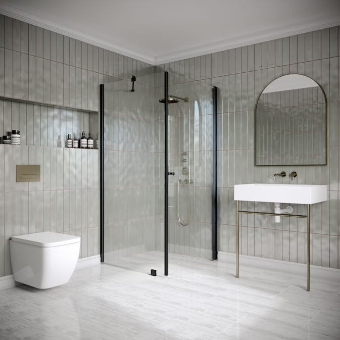 Duschhörn Hietakari Classic 146 Fast Vägg och Vändbar Dörr