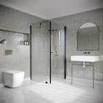 Duschhörn Hietakari Classic 146 Fast Vägg och Vändbar Dörr