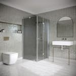 Duschhörn Hietakari Classic 147 Fast Vägg och Vikbar Dörr