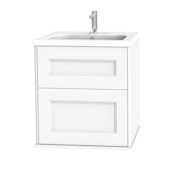 Tvättställsskåp Miller Badrum Kensington 60 med Lådor Vägghängd för Heltäckande Tvättställ