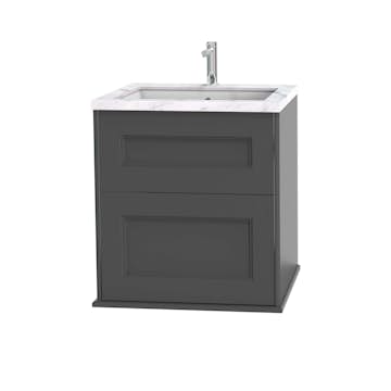 Tvättställsskåp Miller Badrum Kensington 60 med Lådor Vägghängd för Bänkskiva