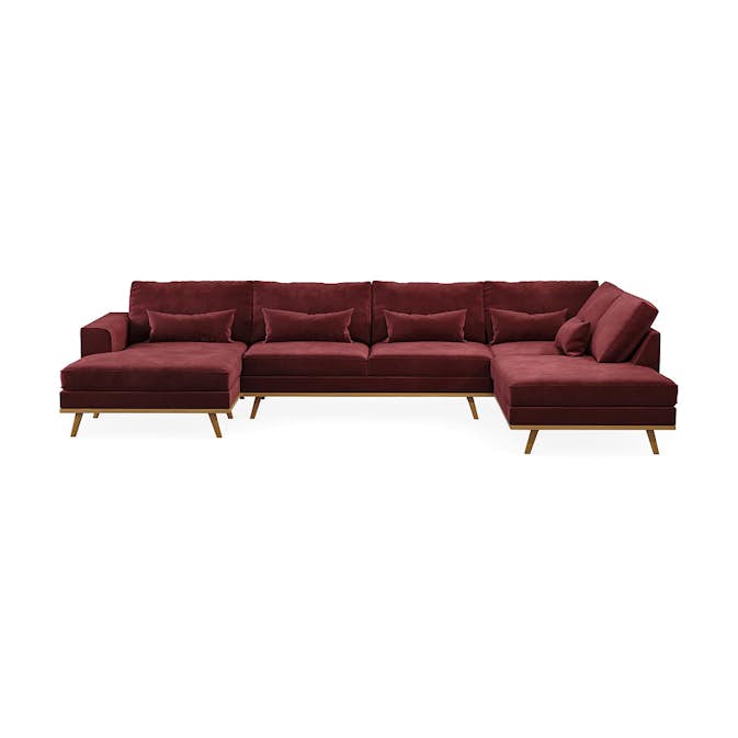 U-Soffa Scandinavian Choice Copenhagen Sammet