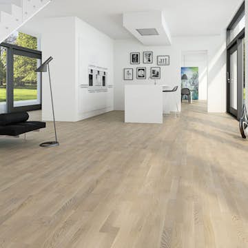 Parkettgolv Moland Unique Ek Classic Uv-Mattlack Vit