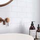 Kakel Tenfors Rustik Vit Slät Matt 10x20 cm