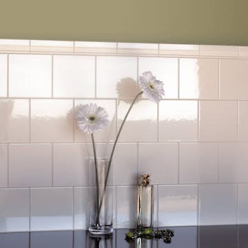 Kakel Lhådös Sekel List 5x15 vit