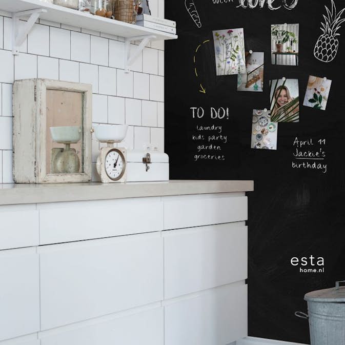 Magnetisk Tavla ESTAhome Tapet Svart EW155002