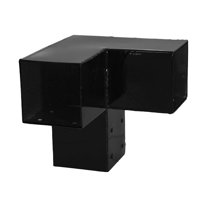 Cubic Hörnbeslag dubbelt - till 9x9 cm stolper