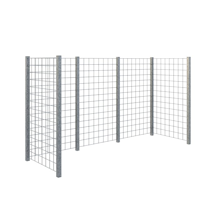 Avfallsskjul PLUS Spaljé 258x89x147 cm