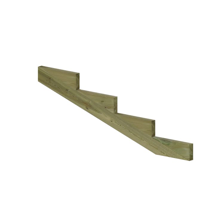 19º PLUS Vangstycke 4 steg - Stegdjup 39 cm