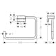 Handdukshängare Hansgrohe AddStoris 41754