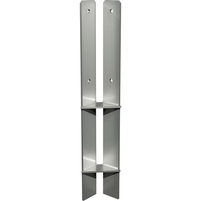 Hörn PLUS stolparfot för nedgjutning För stolpar 9x9x cm - Längd 60 cm