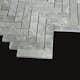 Mosaik Tenfors Marmor Fishbone Ever Grey 2x10 cm