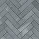 Mosaik Tenfors Marmor Fishbone Light Grey 2x10 cm