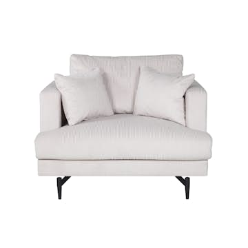 Fåtölj Venture Home Sofia Manchester Beige Sittbredd 106 cm