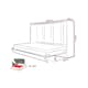 Sängskåp Wilson & Wood Concept Pro Vit Utfällbar Säng 140x200 cm