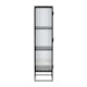 Vitrinskåp Venture Home Garis Svart Stål 160cm