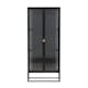 Vitrinskåp Venture Home Garis Svart Stål 160cm