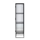 Vitrinskåp Venture Home Garis Svart Stål 160cm