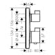 Duschblandare Hansgrohe Ecostat Square 2 Funktioner
