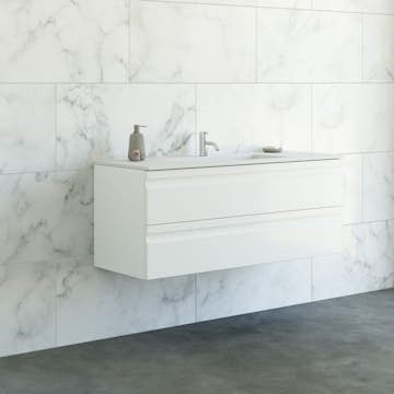 Tvättställsskåp Dansani Luna Minore med Integrerat Handtag