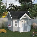 Lekstuga Palmako Jennie 3,7 m² Trästuga med Altan & Sadeltak