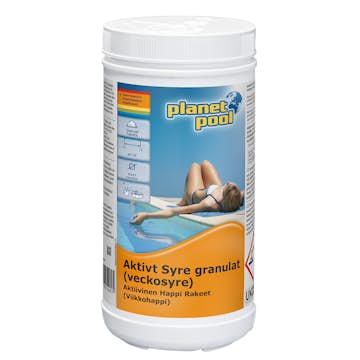Klorsubstitut Planet Pool Aktivt Syre Granulat 1 kg