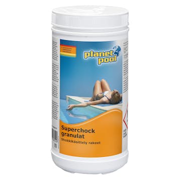 Klor Planet Pool Superchock Granulat Poolkemi 1 kg
