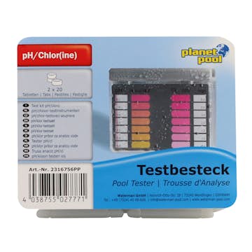 Testtabletter Planet Pool PH/Klor/Brom Testset