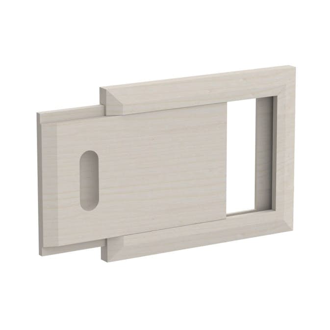 Ventilationslucka SAWO Fyrkant Trä 215x170 mm