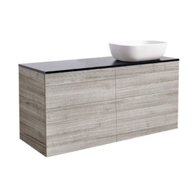 Tvättställsskåp Alterna Isella 120 med Bänkskiva Kvartskomposit och Rektangulärt Tvättställ