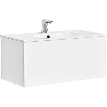 Tvättställsskåp Alterna Ella med Ariella Mineralkomposit Tvättställ