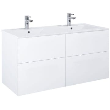 Tvättställsskåp Alterna Isella med Ariella Porslin Tvättställ 120 Dubbel