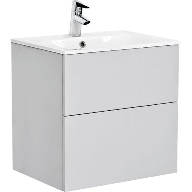 Tvättställsskåp Alterna Isella med Ariella Mineralkomposit Tvättställ