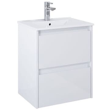 Tvättställsskåp Alterna Luxor Kompakt med Porslin Tvättställ