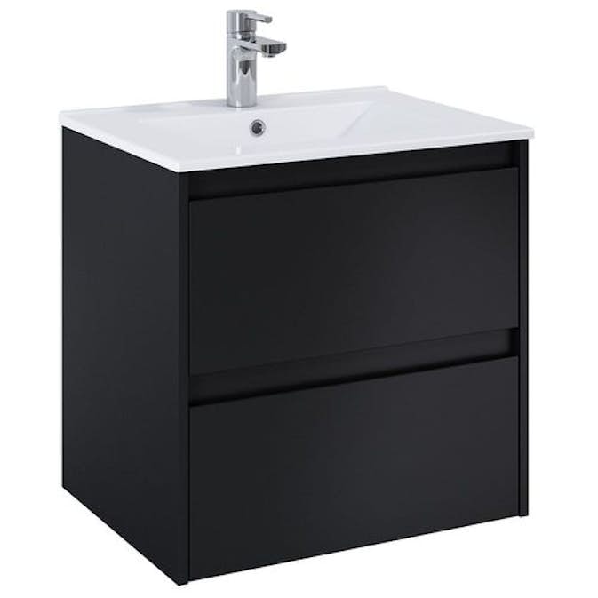 Tvättställsskåp Alterna Luxor med Porslin Tvättställ