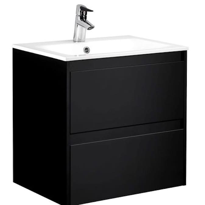 Tvättställsskåp Alterna Luxor Kompakt med Materialkomposit Tvättställ