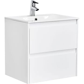 Tvättställsskåp Alterna Luxor med Materialkomposit Tvättställ