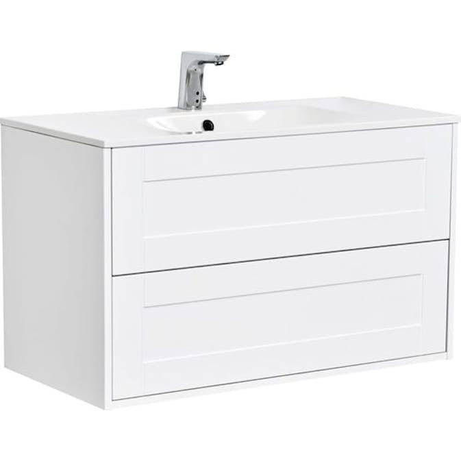 Tvättställsskåp Alterna Gabriella med Ariella Mineralkomposit Tvättställ