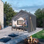 Cozy Lekstuga PLUS 184 x 208 cm Obehandlat med Bänk